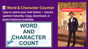 📝 Word & Character Counter