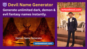 😈 Devil Name Generator