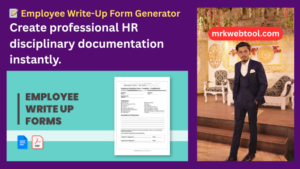 📝 Employee Write-Up Form Generator 