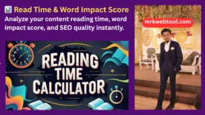 📊 Read Time & Word Impact Score